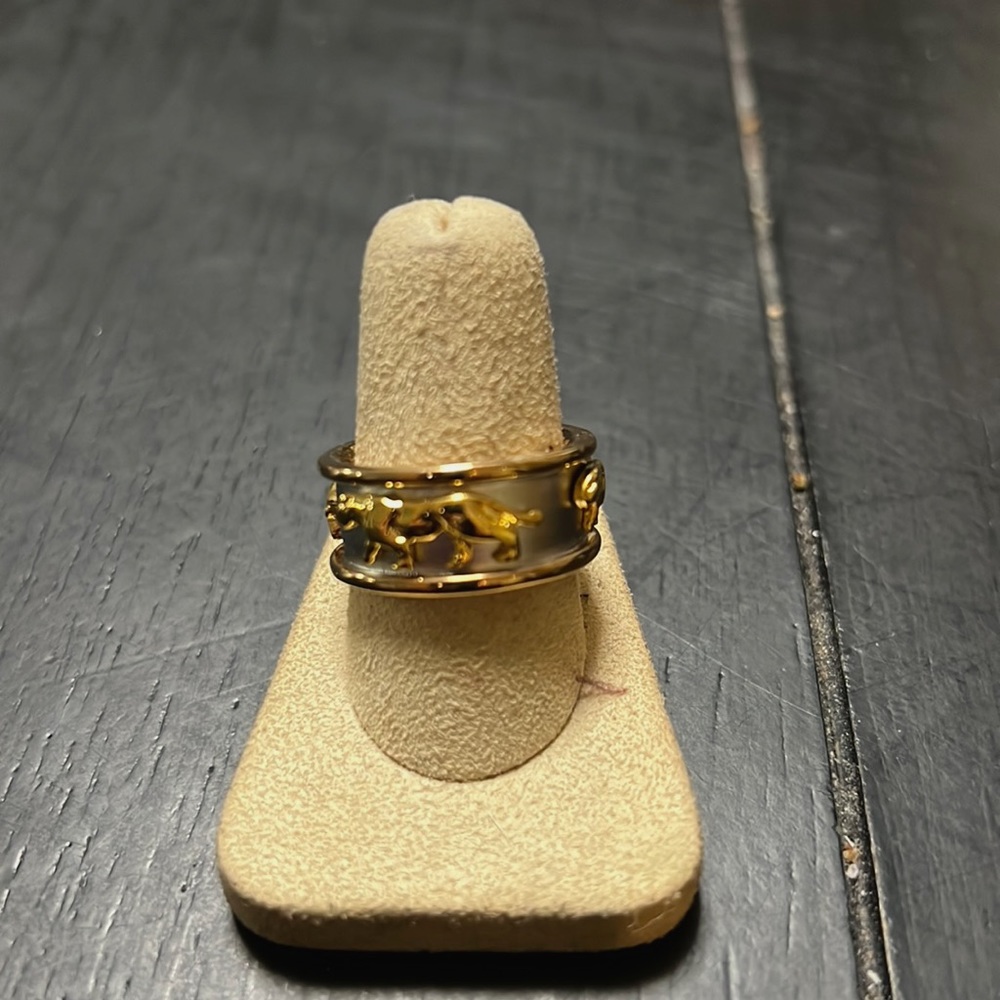 Faux designer ring